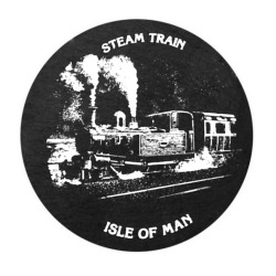 SMALL - SLATE COASTERS - ISLE OF MAN STEAM TRAIN MG 006