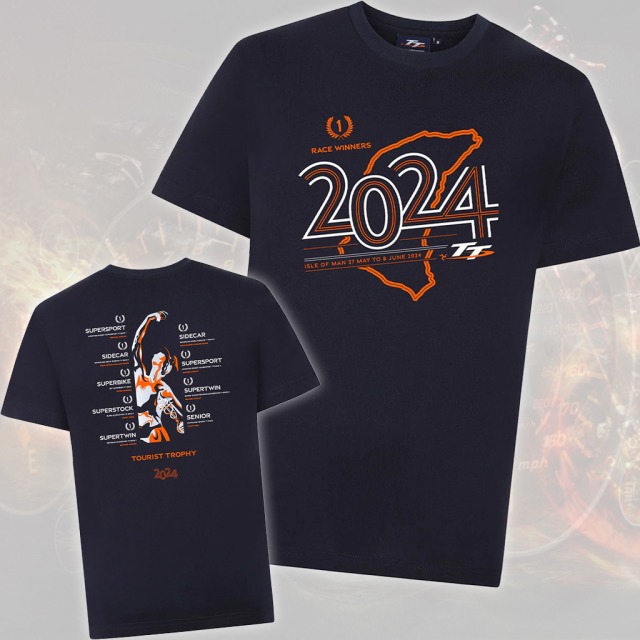 136 NAVY 2024 - TT RACES WINNERS NAVY T-SHIRT 