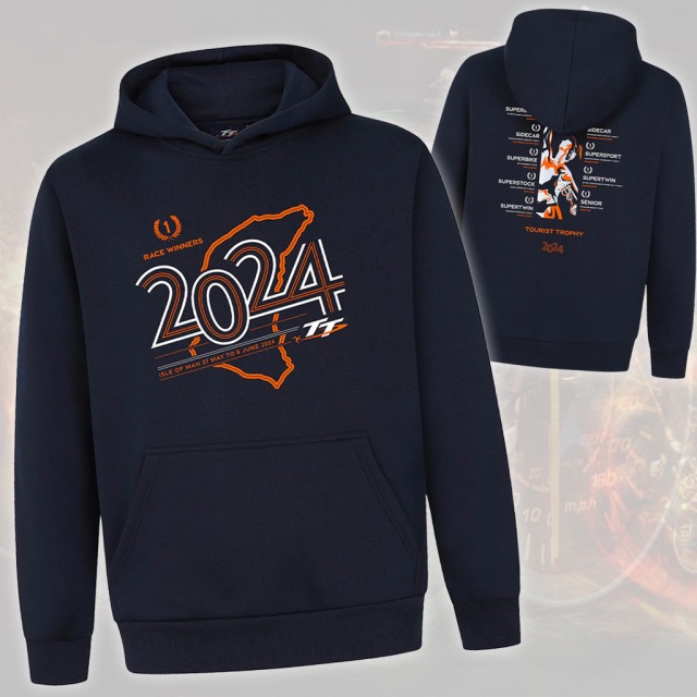 137 NAVY 2024 - TT RACES WINNERS NAVY HOODIE 