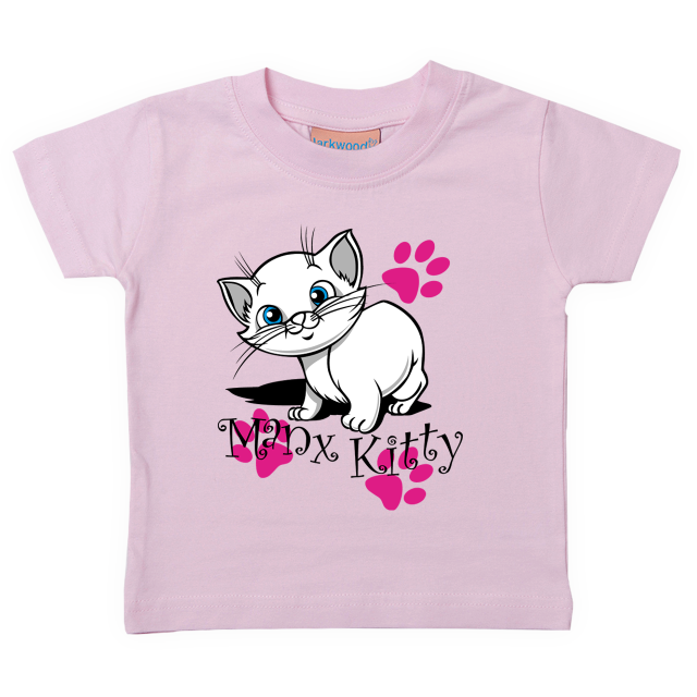 MANX KITTY - PALE PINK BABY T-SHIRT 25BTS10