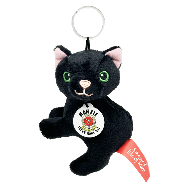 LUCKY MANX CAT  KEYRING  MG 054