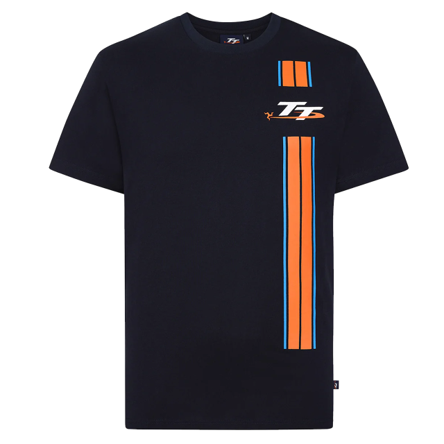 260 NAVY TT STRIPE T-SHIRT - MAP BACK