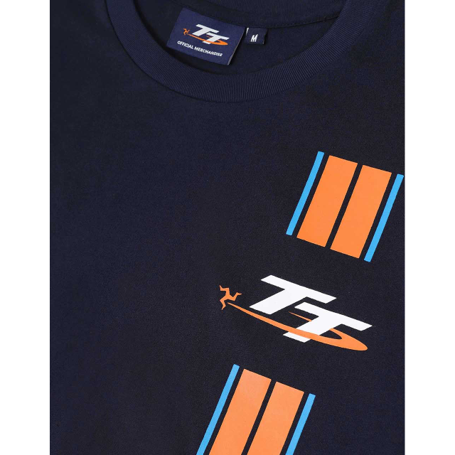 260 NAVY TT STRIPE T-SHIRT - MAP BACK