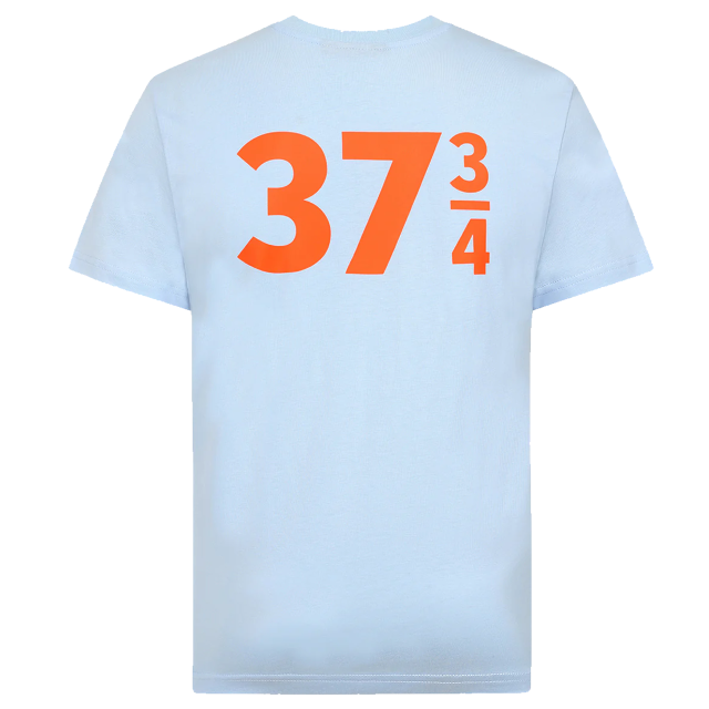 262 LIGHT BLUE LHB LOGO T-SHIRT MILEAGE ON BACK