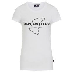 264 WHITE - MT. COURSE  LADIES  FITTED T-SHIRT 