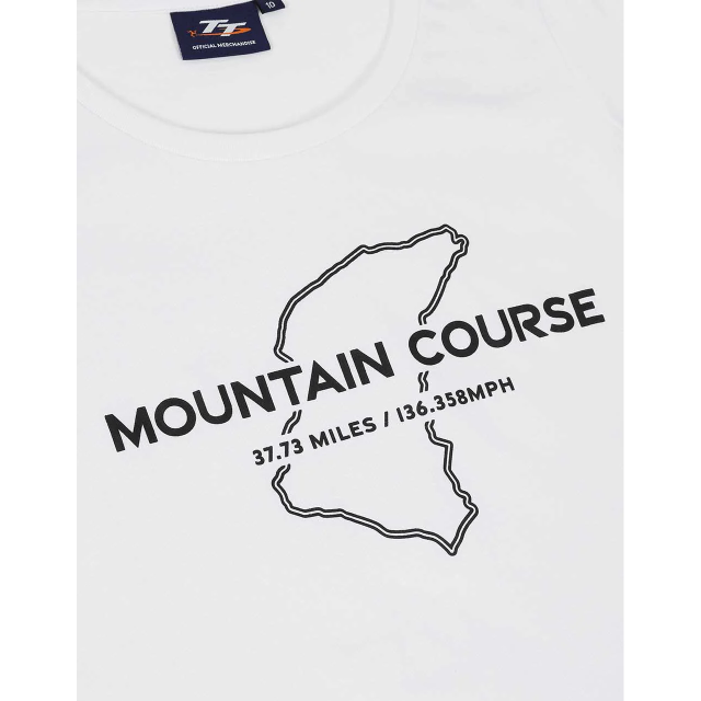 264 WHITE - MT. COURSE  LADIES  FITTED T-SHIRT 