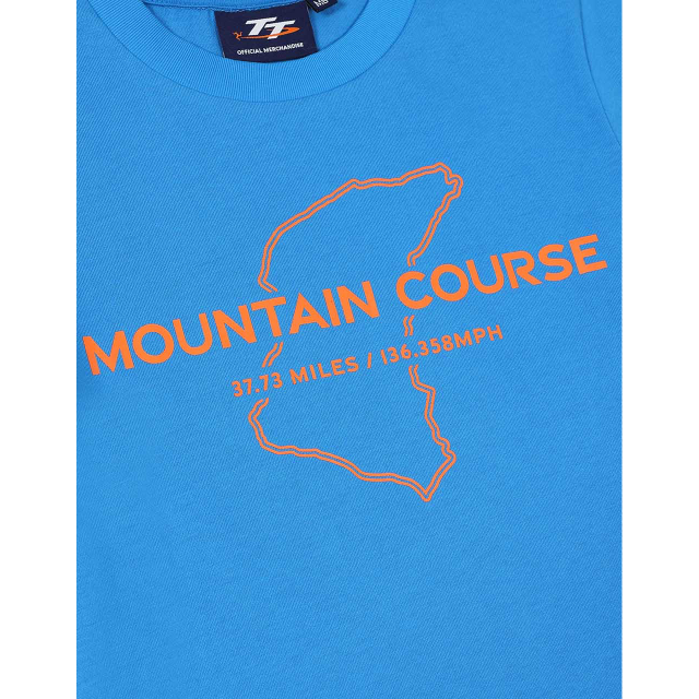 266 KIDS - MT. COURSE BRIGHT BLUE T-SHIRT 