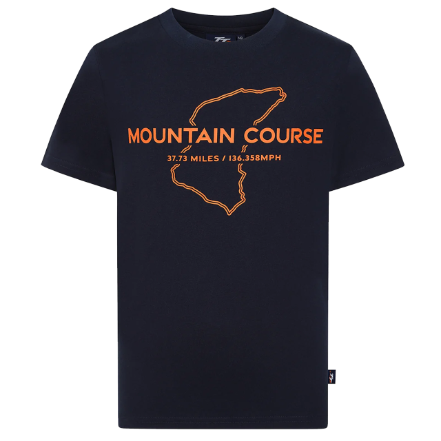 266 KIDS MT. COURSE NAVY  T-SHIRT 