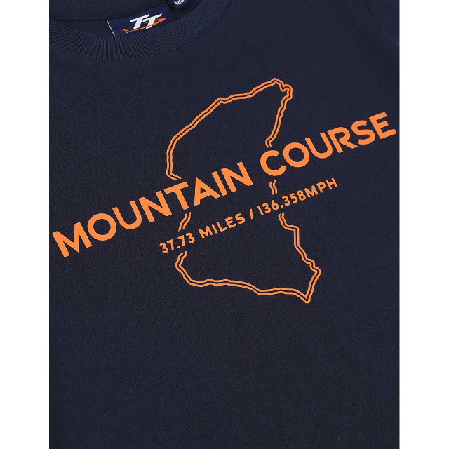 266 KIDS MT. COURSE NAVY  T-SHIRT 