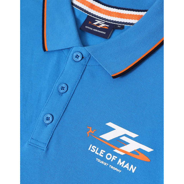 271 BB - BRIGHT BLUE TIPPED POLO