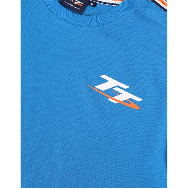 273 BB - BRIGHT BLUE DELUXE T-SHIRT / SHOULDER TRIM