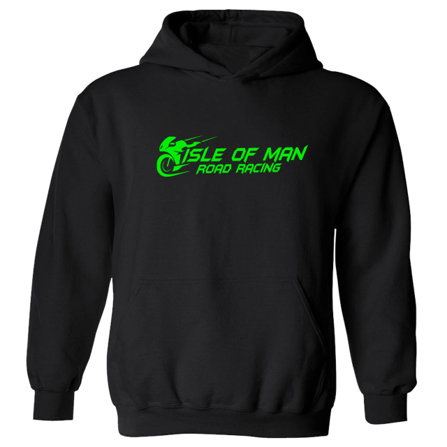 NEON GREEN BIKE - KIDS Black Hoodie  MPKH 2230G