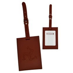 LEATHER -3 LEGS LUGGAGE TAG MG 526