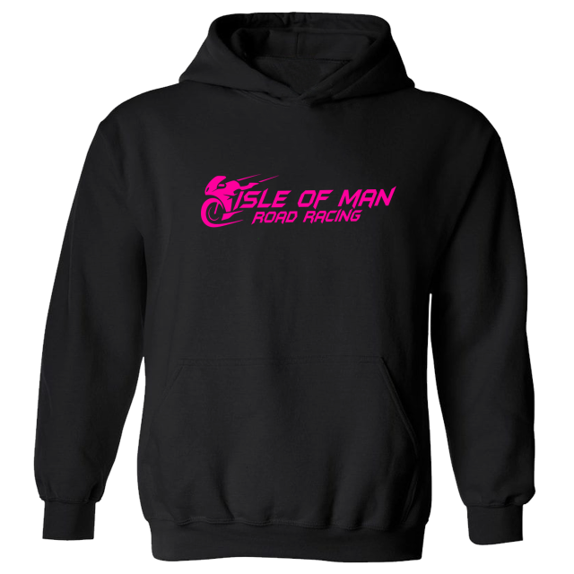 NEON PINK BIKE - KIDS Black Hoodie  MPKH 2231P