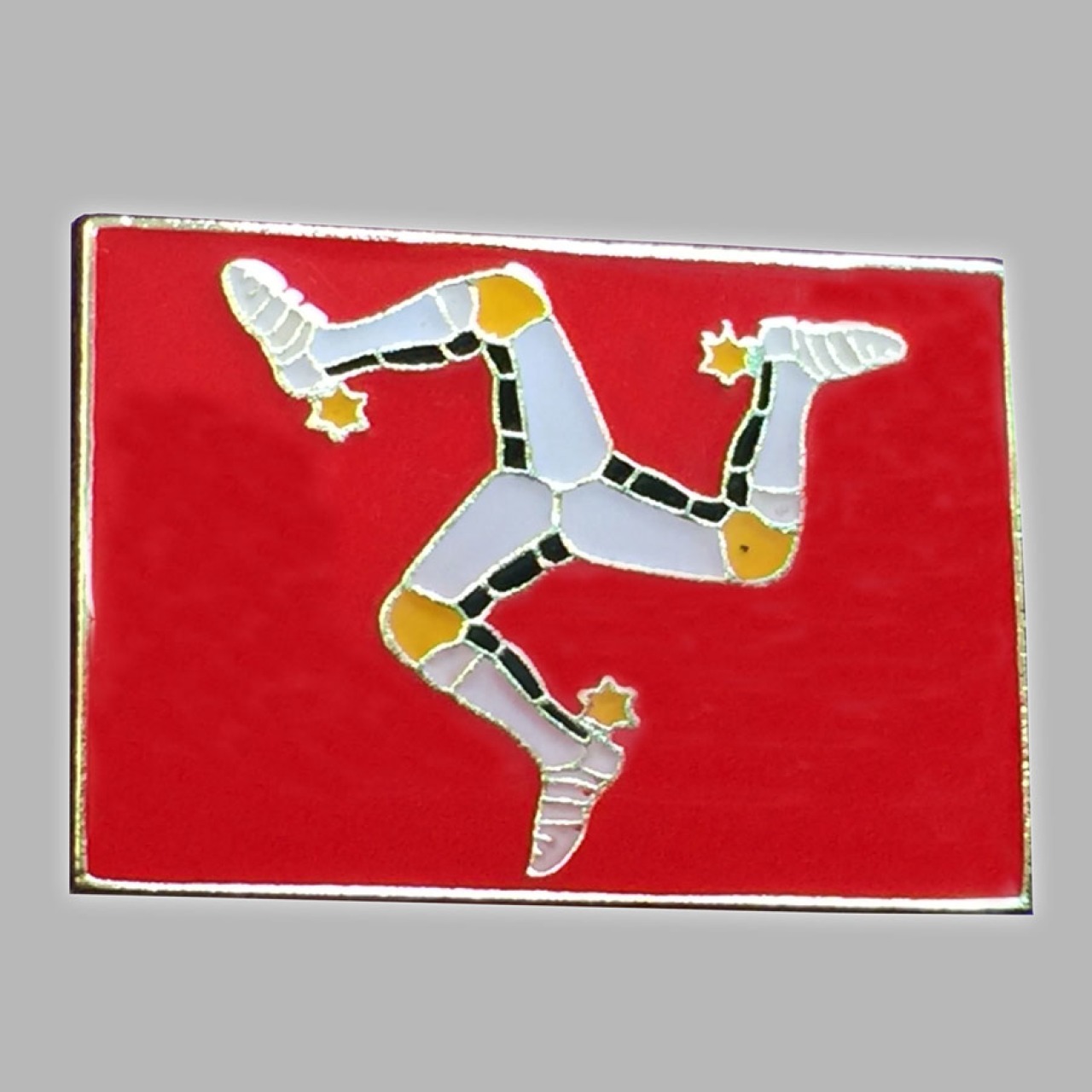 PIN BADGE - 3 LEGS FLAG MG 390 | MANX BADGES & PINS | TT Shirts | Manx ...