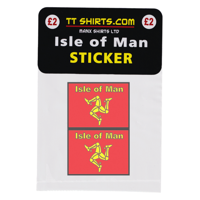 TWIN PACK MANX FLAGS STICKERS MG 413